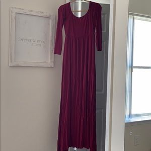 PinkBlush red maternity dress